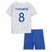 Tanie Strój piłkarski Francja Aurelien Tchouameni #8 Koszulka Wyjazdowej dla dziecięce MŚ 2022 Krótkie Rękawy (+ szorty)